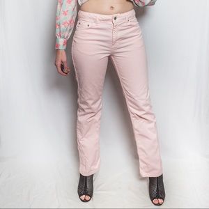 Light Pink Mid-Rise Wide Leg Jeans by London Jean. Size 6